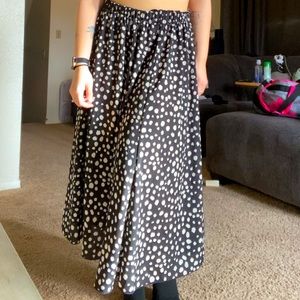 Black & white maxi skirt